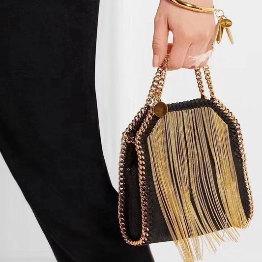 Shoulder Tassel Chain Messenger Dinner Bags for Women